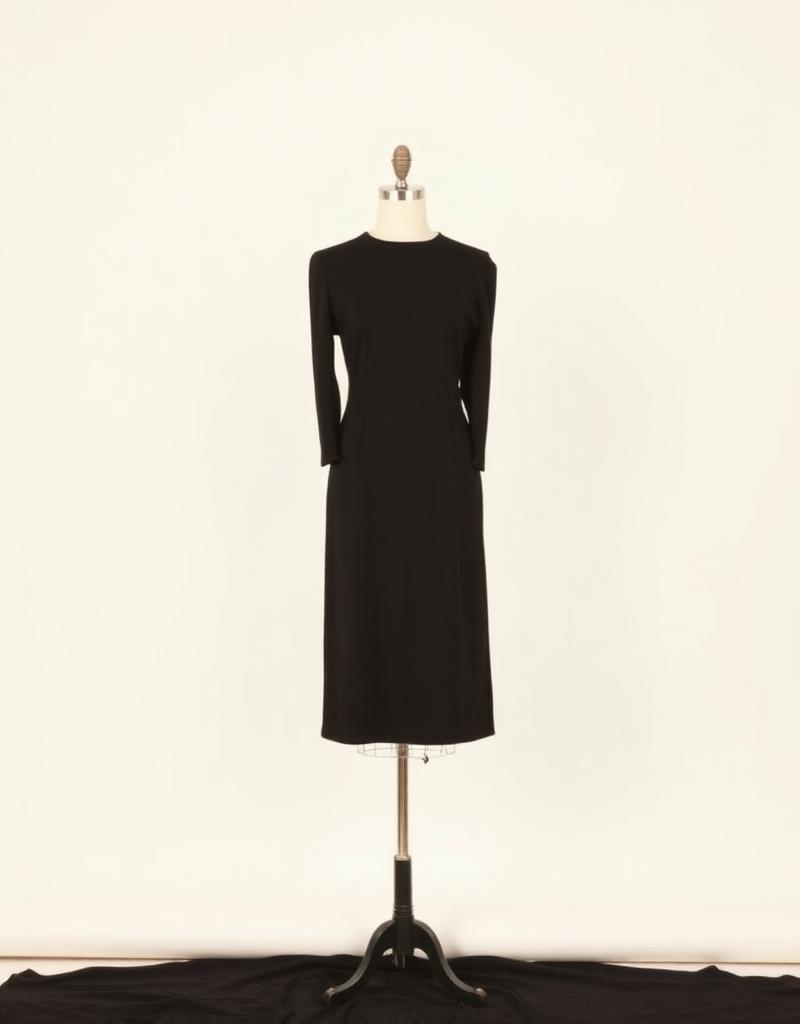 Long-Sleeve Shift Dress